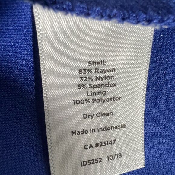 Talbots dress size 8 classic ponte knit sleeveless stretch knee length office -4 - Picture 6 of 6